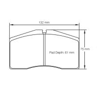 Pagid 8090 колодки тормозные задние, толщина 18 мм, состав RST 2