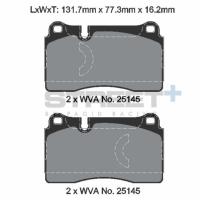 Pagid 8198 колодки тормозные передние, толщина 16,2 мм, состав SP (Street+)