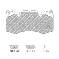 Ferodo Racing FCP4379 колодки тормозные передние, состав колодок "H" (DS 2500), черный