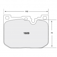 Performance Friction 1609 колодки тормозные передние