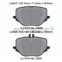 Pagid 8314 колодки тормозные задние, толщина 16,9 мм, состав SP (Street+)