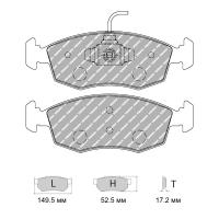 Ferodo Racing FDS4353 колодки тормозные передние, состав колодок DS Performance, черный