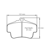 Pagid 2405 колодки тормозные задние, толщина 18,5, состав RSL 29