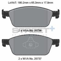 Pagid 8125 колодки тормозные передние, толщина 17,9 мм, состав SP (Street+)