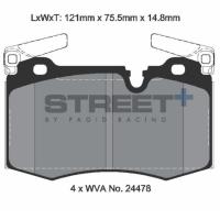 Pagid 8188 колодки тормозные передние, толщина 14,8 мм, состав SP (Street+)