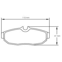 Pagid 8113 колодки тормозные, толщина 17 мм, состав RSL 29
