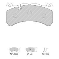 Ferodo Racing FRP3100 колодки тормозные передние, состав колодок "G" (DS 3.12), черный