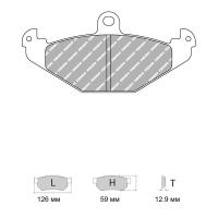 Ferodo Racing FCP1560 колодки тормозные задние, состав колодок DS Performance, черный