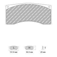 Ferodo Racing FRP1078 колодки тормозные, состав колодок "DB" (DS 1.08), черный