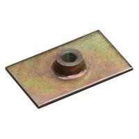 OMP площадка с гайкой для крепления ремней безопасности, 7/16", сталь