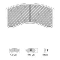 Ferodo Racing FRP3168 колодки тормозные передние, состав колодок "GB" (DS 3.12), черный