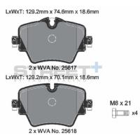 Pagid 8285 колодки тормозные передние, толщина  18,6 мм, состав SP (Street+)