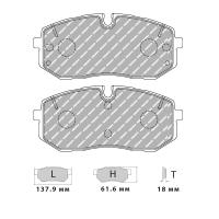 Ferodo Racing FCP5508 колодки тормозные передние, состав колодок "H" (DS 2500), черный