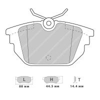 Ferodo Racing FCP1113 колодки тормозные задние, состав колодки "H" (DS 2500), черный