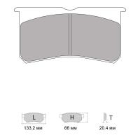Ferodo Racing FRP3116 колодки тормозные передние, состав колодок "G" (DS 3.12), черный