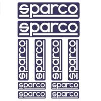 Sparco  наклейки (10 шт.), синий / белый