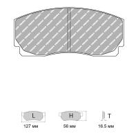 Ferodo Racing FRP203 колодки тормозные, состав колодок "G" (DS 3.12), черный