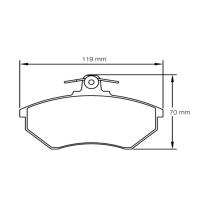 Pagid 1744 колодки тормозные, толщина 19,5 мм, состав RSH 29E