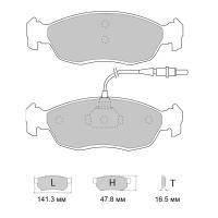 Ferodo Racing FCP876 колодки тормозные передние, состав колодок DS Performance, черный