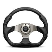 Momo Eagle руль для тюнинга (кожа), 350 мм, вылет 40 мм, черный