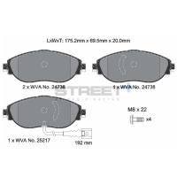 Pagid 8202 колодки тормозные передние, толщина 20 мм, состав SP (Street+)