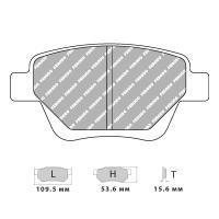 Ferodo Racing FCP4316 колодки тормозные задние, состав колодок DS Performance, черный