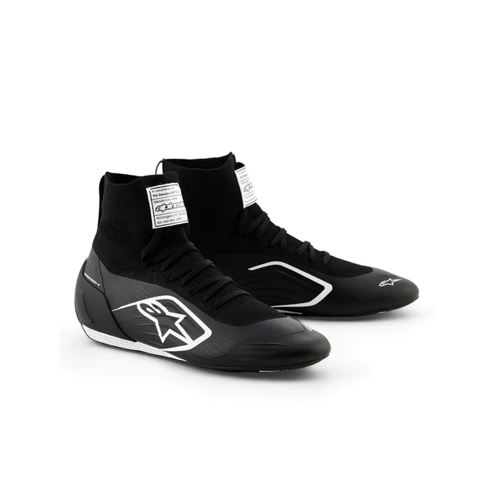 Alpinestars Supertech K ботинки для картинга, 37, чёрный / белый