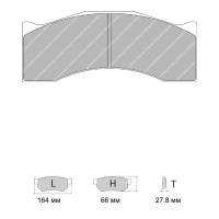 Ferodo Racing FRP3080 колодки тормозные, состав колодок "R" (DS 3000), черный