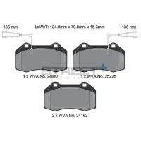 Pagid 8190 колодки тормозные передние, толщина 15,3 мм, состав SP (Street+)