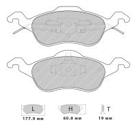 Ferodo Racing FCP1318 колодки тормозные передние, состав колодок "H" (DS 2500), черный