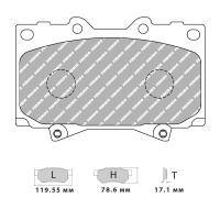 Ferodo Racing FCP1456 колодки тормозные передние, состав колодок "H" (DS 2500), черный
