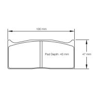Pagid 1283 колодки тормозные задние, толщина 20 мм, состав RS 42
