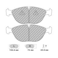 Ferodo Racing FCP1001 колодки тормозные передние, состав "Z" (DS UNO), черный