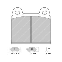 Ferodo Racing FCP11 колодки тормозные, состав колодок DS Performance, черный