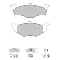 Ferodo Racing FDS1288 колодки тормозные передние, состав колодок DS Performance, черный