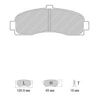 Ferodo Racing FCP859 колодки тормозные передние, состав колодок "R" (DS 3000), черный