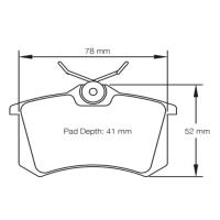 Pagid 1158 колодки тормозные задние, толщина 15 мм, состав RSL 19