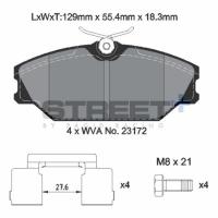 Pagid 8165 колодки тормозные передние, толщина 18,3 мм, состав SP (Street+)