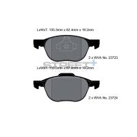 Pagid 8041 колодки тормозные передние, толщина 18,2 мм, состав SP (Street+)