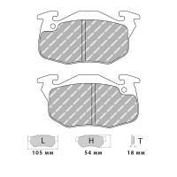 Ferodo Racing FCP393 колодки тормозные, состав колодок DS Performance, черный