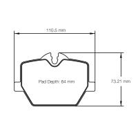 Pagid 8276 колодки тормозные задние, толщина 16 мм, состав RSL 29