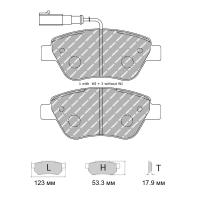 Ferodo Racing FCP1466 колодки тормозные передние, состав колодок DS Performance, черный