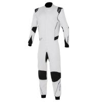 Alpinestars Hypertech V3 комбинезон для автоспорта, белый / черный / серебристый, 44