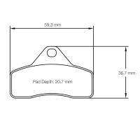 Pagid 5102 колодки тормозные, толщина 8,8 мм, состав K 1
