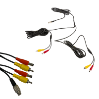 AIM кабель двойной для видеокамеры заднего вида, RCA (MX Series), 5 м, черный