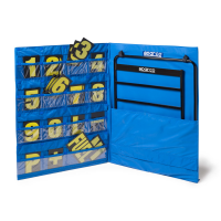 Sparco пит-борд с чехлом и знаками, синий