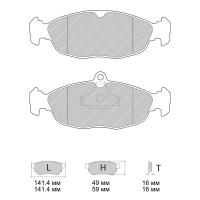 Ferodo Racing FCP732 колодки тормозные, состав колодок DS Performance, черный