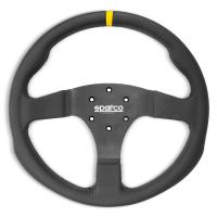 Sparco R330 руль для автоспорта (кожа), 330 мм, без вылета, черный