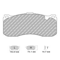 Ferodo Racing FCP4218 колодки тормозные передние, состав колодок DS Performance, черный