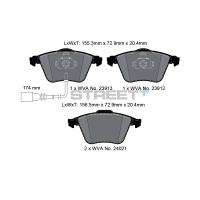 Pagid 1678 колодки тормозные передние, толщина 20,4 мм, состав SP (Street+)